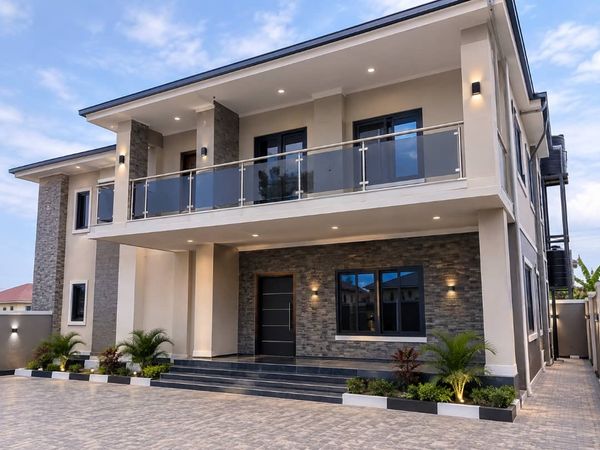 Completed Two-Storey Residence with Glass Balcony